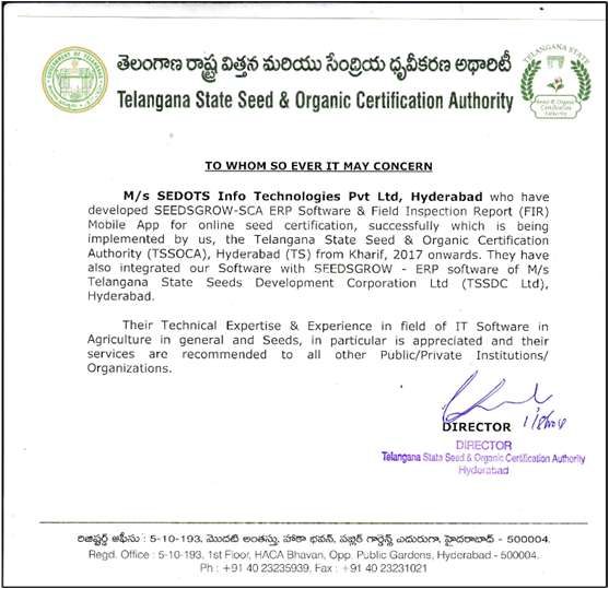 Telangana State Seed & Organic Certification Authority